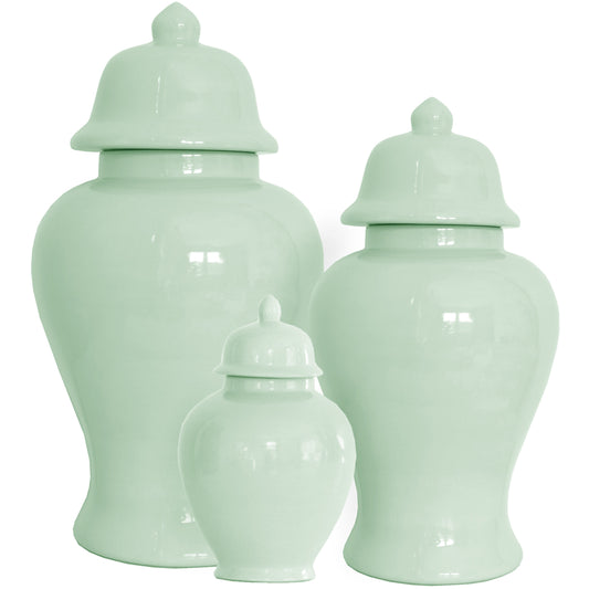 Sea Glass Green Ginger Jars | Wholesale