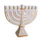 Shimmering Stars Menorah with 22K Gold Accents and Optional Monogram