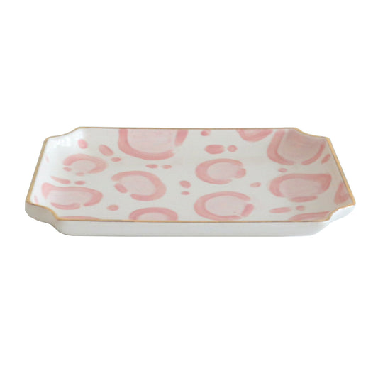 Leopard Trays with Gold Accent | Wholesale