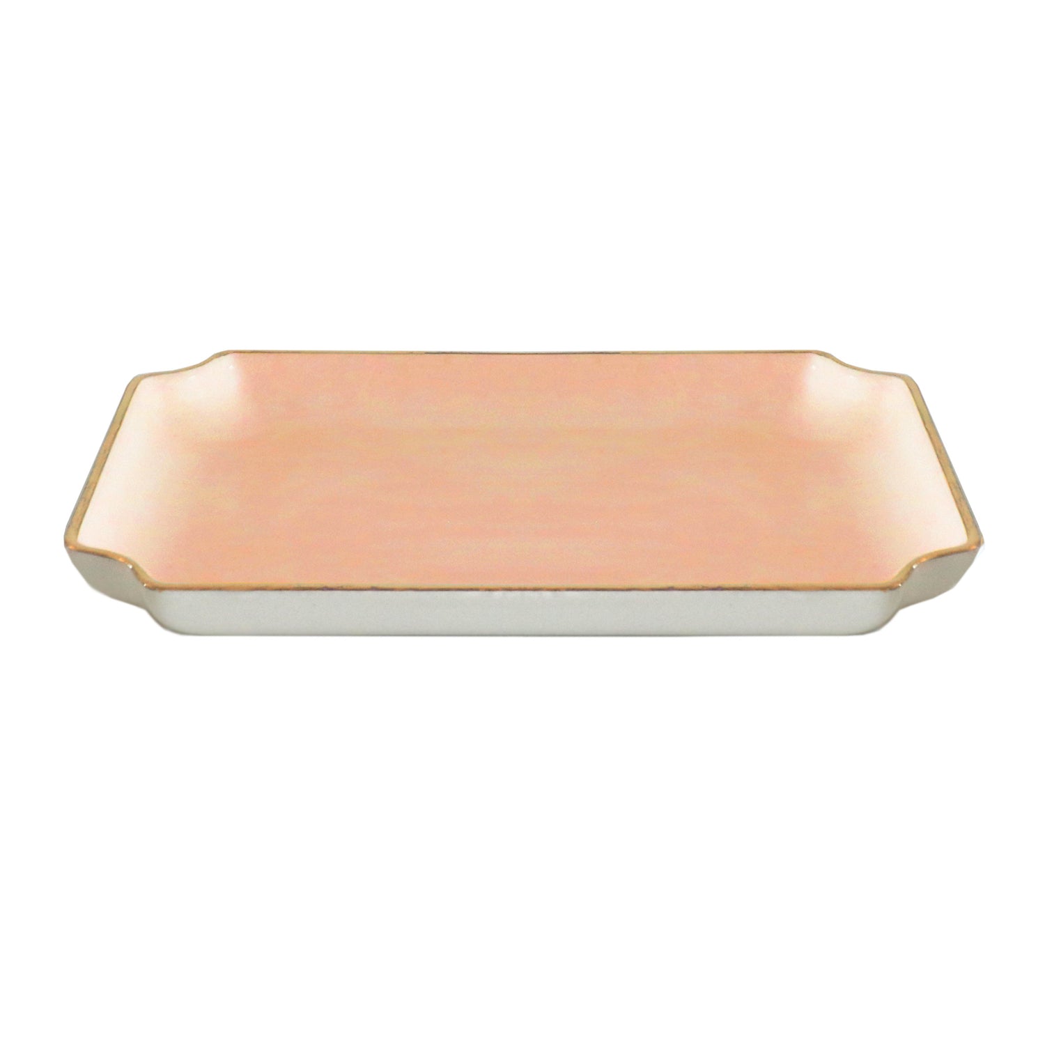Solid Trays with Gold Accent
