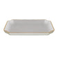 Solid Trays with Gold Accent