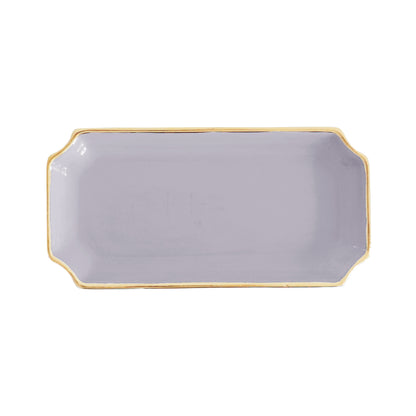 Solid Trays with Gold Accent