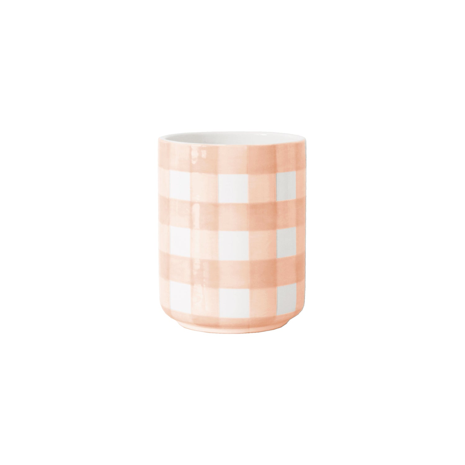 Gingham Large Vase/ Utensil Holder | Wholesale