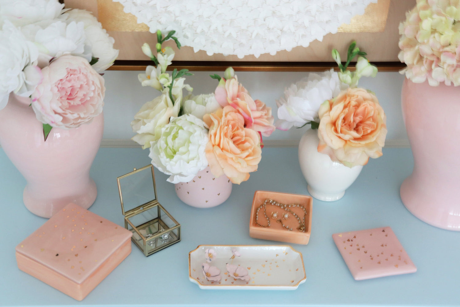 "Confetti Hearts" Tray | Wholesale